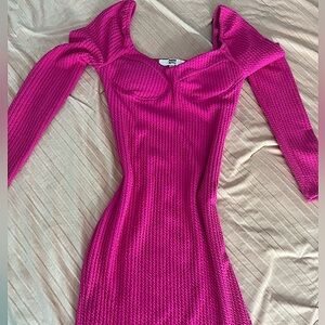 Hot pink dress super cute